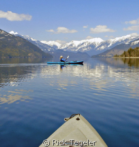 Late fall kayaking - Slocan Lake, British Columbia by Rick Tegeler 